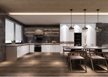 廚房定制整體櫥柜：定制櫥柜如何融入整體廚房設計？