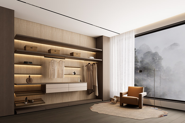 鉑領(lǐng)系列開放式衣柜